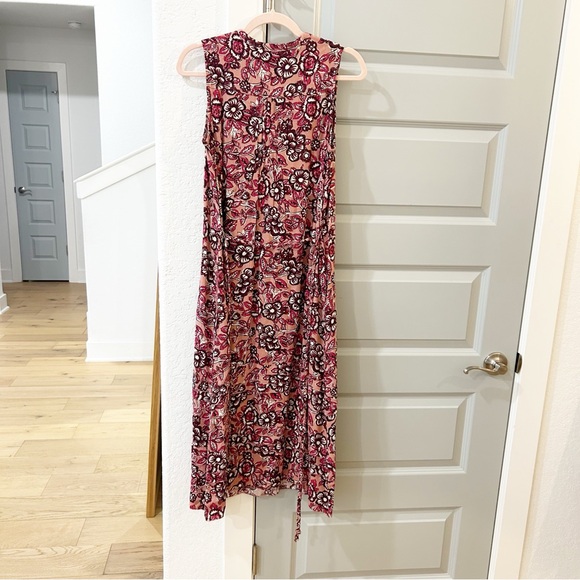 NWT Faherty Isha Floral Midi Dress Rose Desert Blossom - Picture 3 of 4